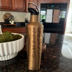 Brumate Gold Leopard Water Bottle